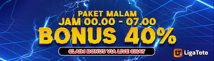 BONUS PAKET MALAM 40%